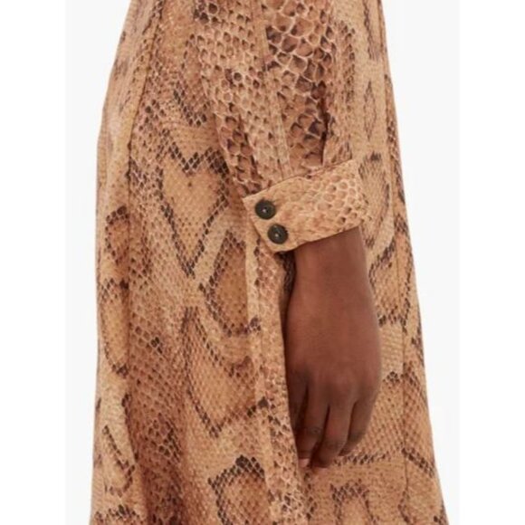 Mara Hoffman NEW Silvana Midi Dress in Mamba Snake/Sand Multi size 0 - Picture 10 of 10